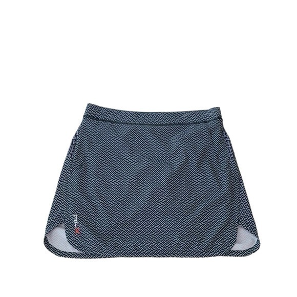 Ralph Lauren RLX Aim Chainlink Geometric Navy Blue‎ Golf Athletic Skort - Picture 1 of 10